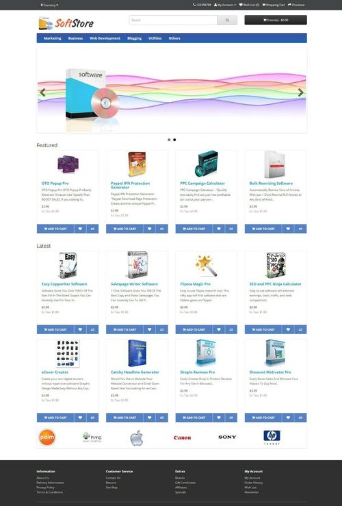Product picture Software Store Website. 100+ Software Preloaded