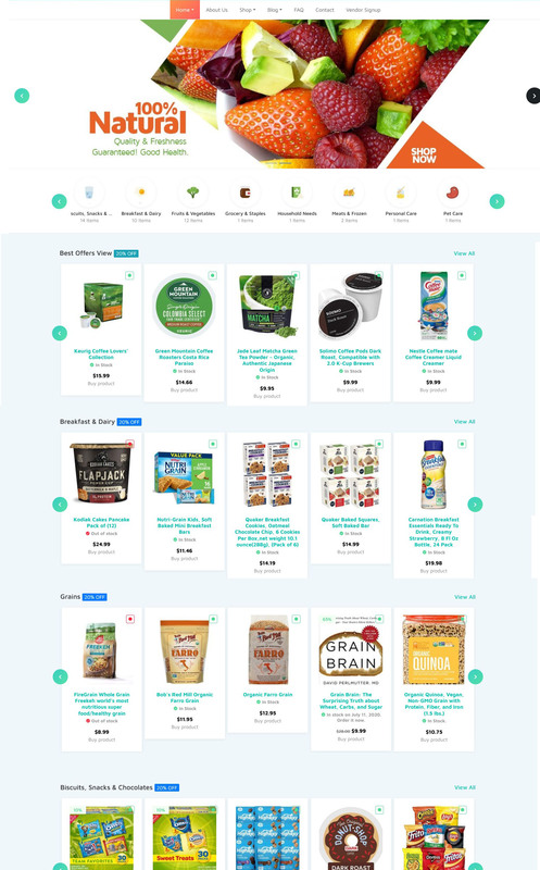 Product picture Grocery Food Store, MultiSellers, Dropship, Affiliate